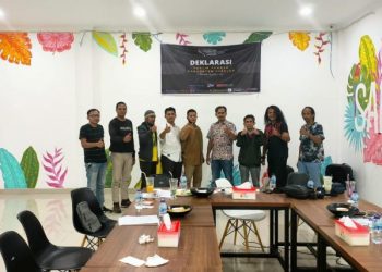 Para Pemimpin Redaksi di Cianjur Deklarasikan Forum Pemred