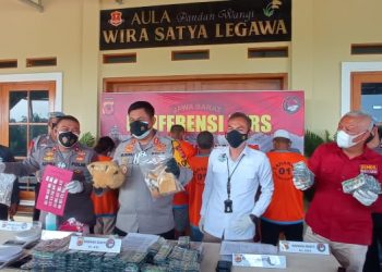Polres Cianjur Berhasil Amankan 6 Tersangka Pengedar Narkoba