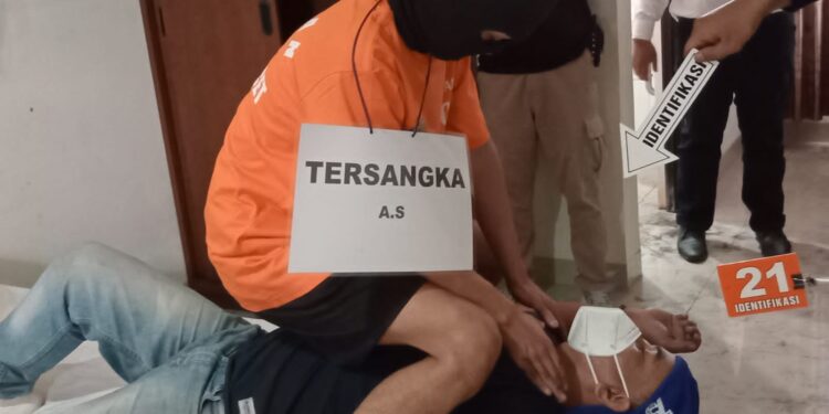 Unit Reskrim Polsek Pacet, Gelar Rekonstruksi Kasus Pembunuhan Sesama Jenis di Cianjur