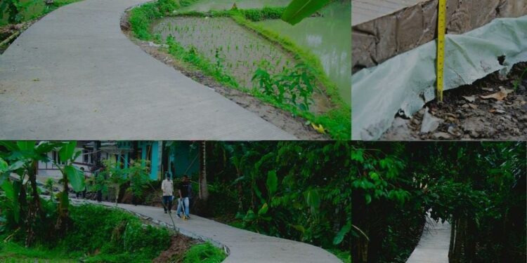 DPKP Cianjur Capai Target 80 Kilometer Bangun Jalan Lingkungan dan Setapak