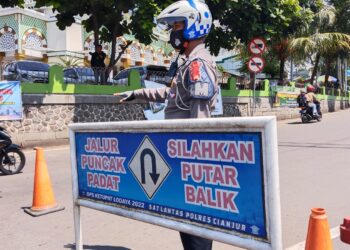Hari ke 2 Lebaran, Jalur Cianjur Puncak Diberlakukan One Way