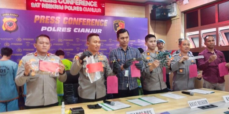 Pelaku Curanmor di Sukaluyu Terekam CCTV Berhasil Diringkus Polres Cianjur