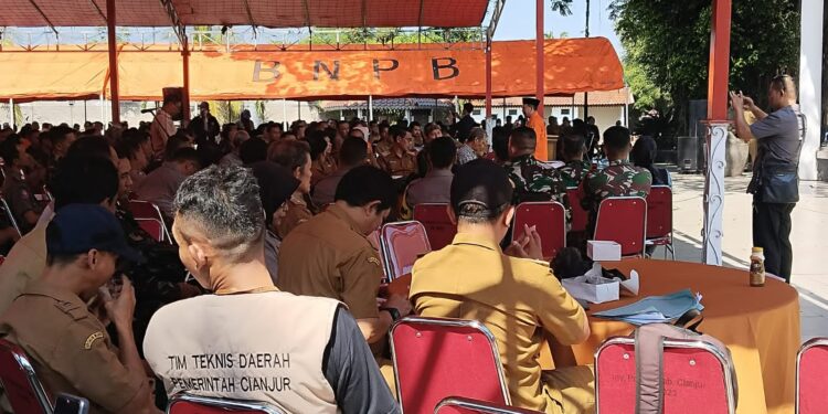 Rakor Evaluasi Pembangunan RTG, Bupati Minta Segera Selesaikan Bangun Rumah Terdampak Gempa