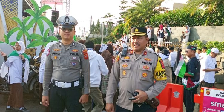 Ratusan Massa Tuntut Kemerdekaan Palestina di Tugu Lampu Gentur, Polisi Jaga Ketat