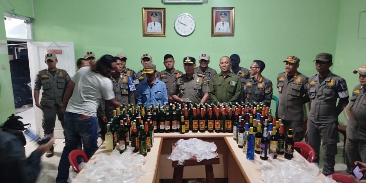 Ratusan Miras Disita Satpol PP Damkar Cianjur, Ini Titik Lokasinya!