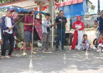 Lomba Agustusan Digelar PWI IKWI Cianjur, Momen Lucu Terabadikan