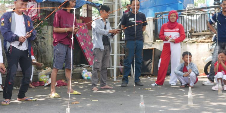 Lomba Agustusan Digelar PWI IKWI Cianjur, Momen Lucu Terabadikan