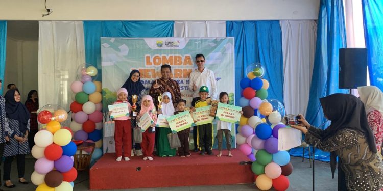 Puluhan Siswa PAUD Meriahkan Hari Kunjung Perpustakaan dan Bulan Gemar Membaca