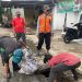 Pemdes Ciwalen Bersihkan Saluran Air, Meminimalisir Banjir Masuk Pemukiman