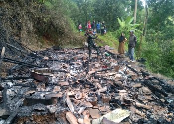 Satu Unit Rumah Hangus Terbakar, Tiga Jiwa Terpaksa Mengungsi