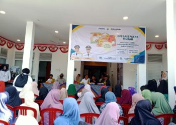 1000 Paket Sembako Pasar Murah di Babakan Karet Ludes Terjual dalam Satu Pagi