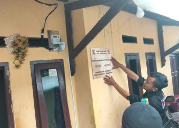 Rumah Penerima Bansos di Cugenang Dicap Khusus Dinsos Cianjur