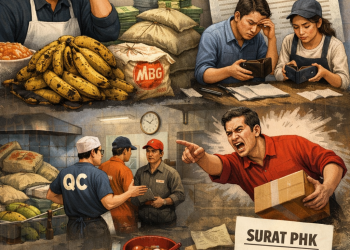 Dapur MBG Wangunjaya Naringgul Arogan ,Karyawan Dipecat Sepihak, BPJS Tak Diberikan