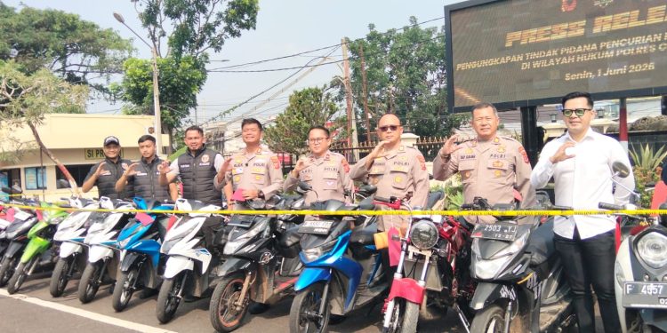 Enam Tersangka Curat Puluhan Kendaraan Diamankan Polres Cianjur