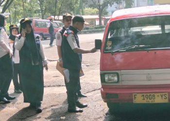 Belasan Angkot Terjaring Pemeriksaan Kelengkapan Berkendara
