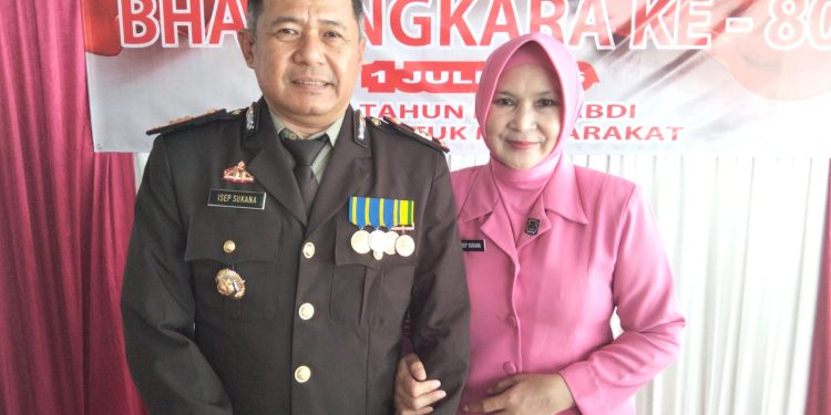 HUT Bhayangkara Disambut Jajaran Polsek Cilaku