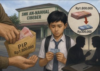 Diduga PIP Dipotong Rp1,5 Juta, Siswa Penerima di SMK An-Nahhal Cibeber Hanya Bawa Pulang Rp300 Ribu