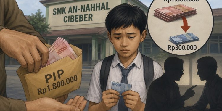 Diduga PIP Dipotong Rp1,5 Juta, Siswa Penerima di SMK An-Nahhal Cibeber Hanya Bawa Pulang Rp300 Ribu