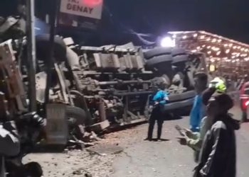 Mobil Pembawa Alat Berat Menabrak Pikap di Cugenang, Dua Orang Meninggal