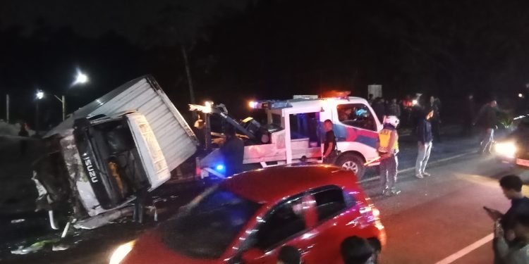 Laka Lantas Mobil Beruntun di Cipanas, Empat Meninggal Dunia, Delapan Luka Berat