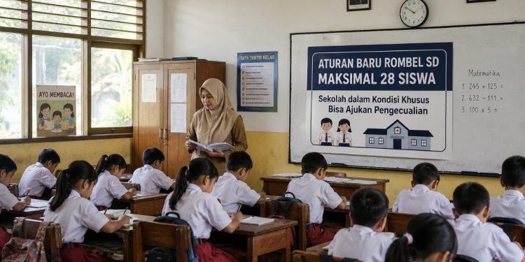 Aturan Baru Rombel SD, Maksimal 28 Siswa: Sekolah dalam Kondisi Khusus Bisa Ajukan Pengecualian
